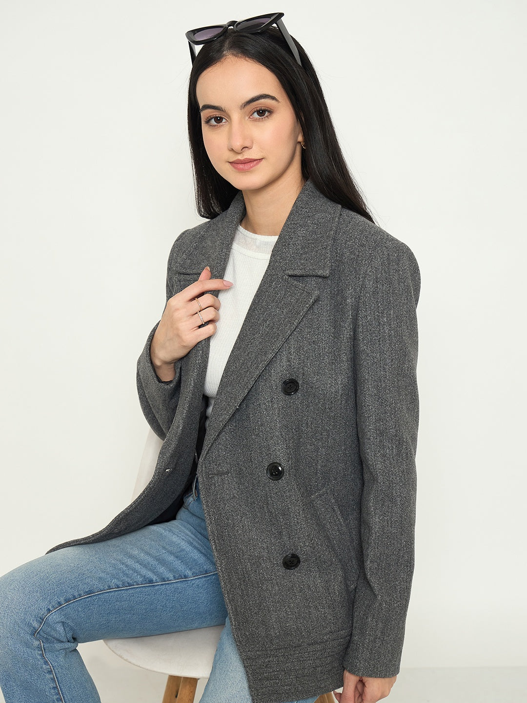 Madame Anthra Grey Blazer