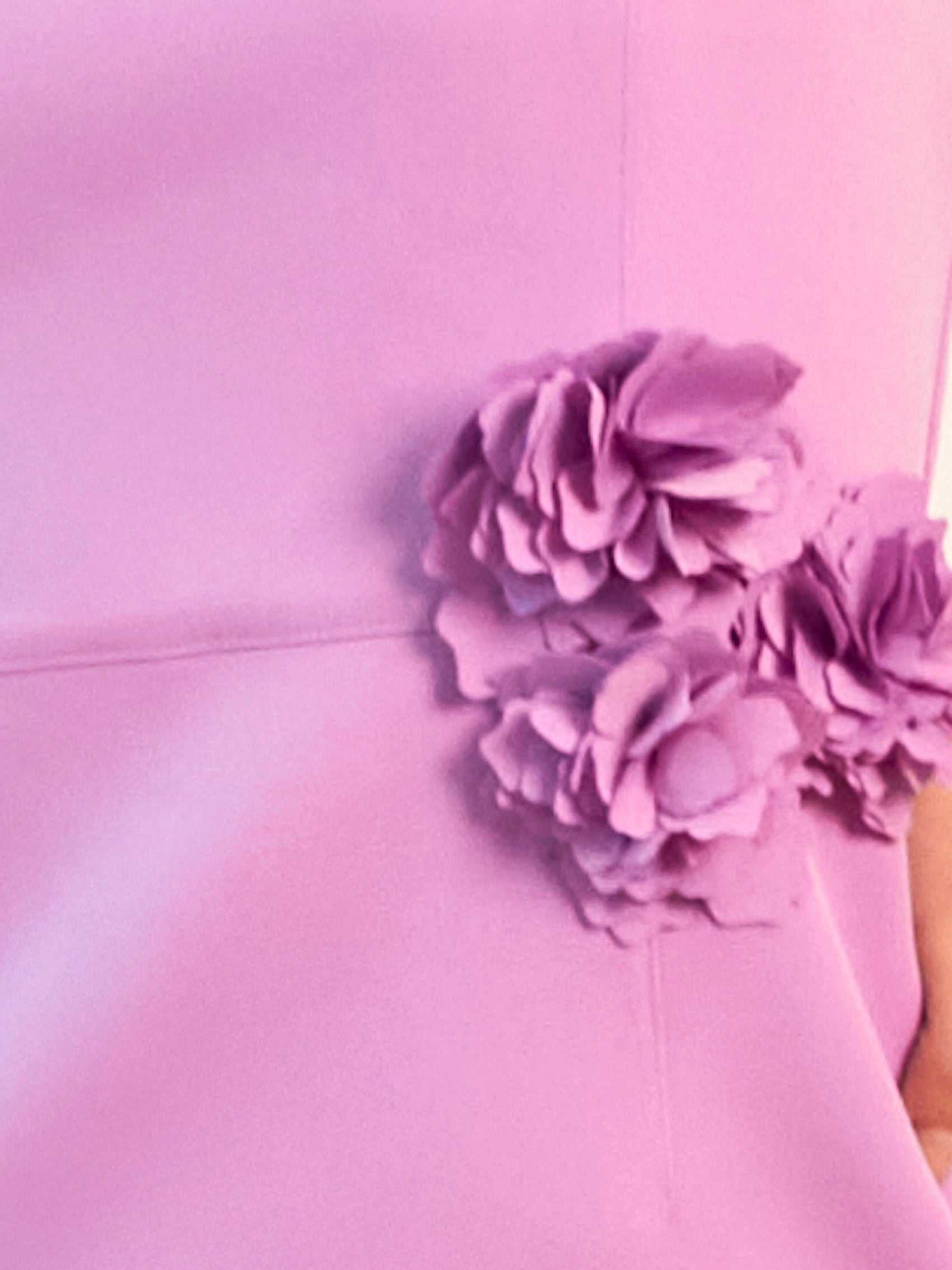Rosette Detail Bodycon Dress in Lilac